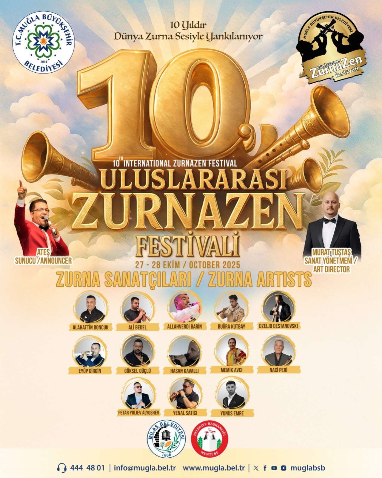 10. Uluslararası Zurnazen Festivali Muğla’da Başlıyor 1